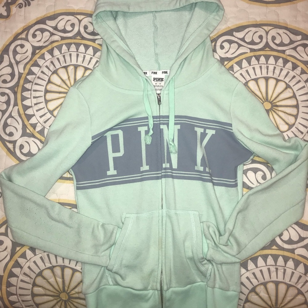 PINK full zip hoodie